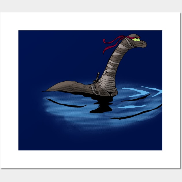 Loch Ness Ninja Wall Art by oakenspirit